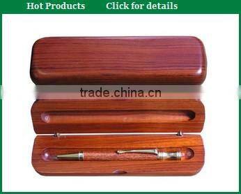 rose wood luxury woooden pen box for two pcs