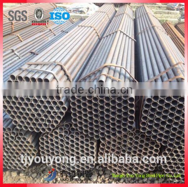 q235 yield tensile strength construction scaffold steel round pipe in stock