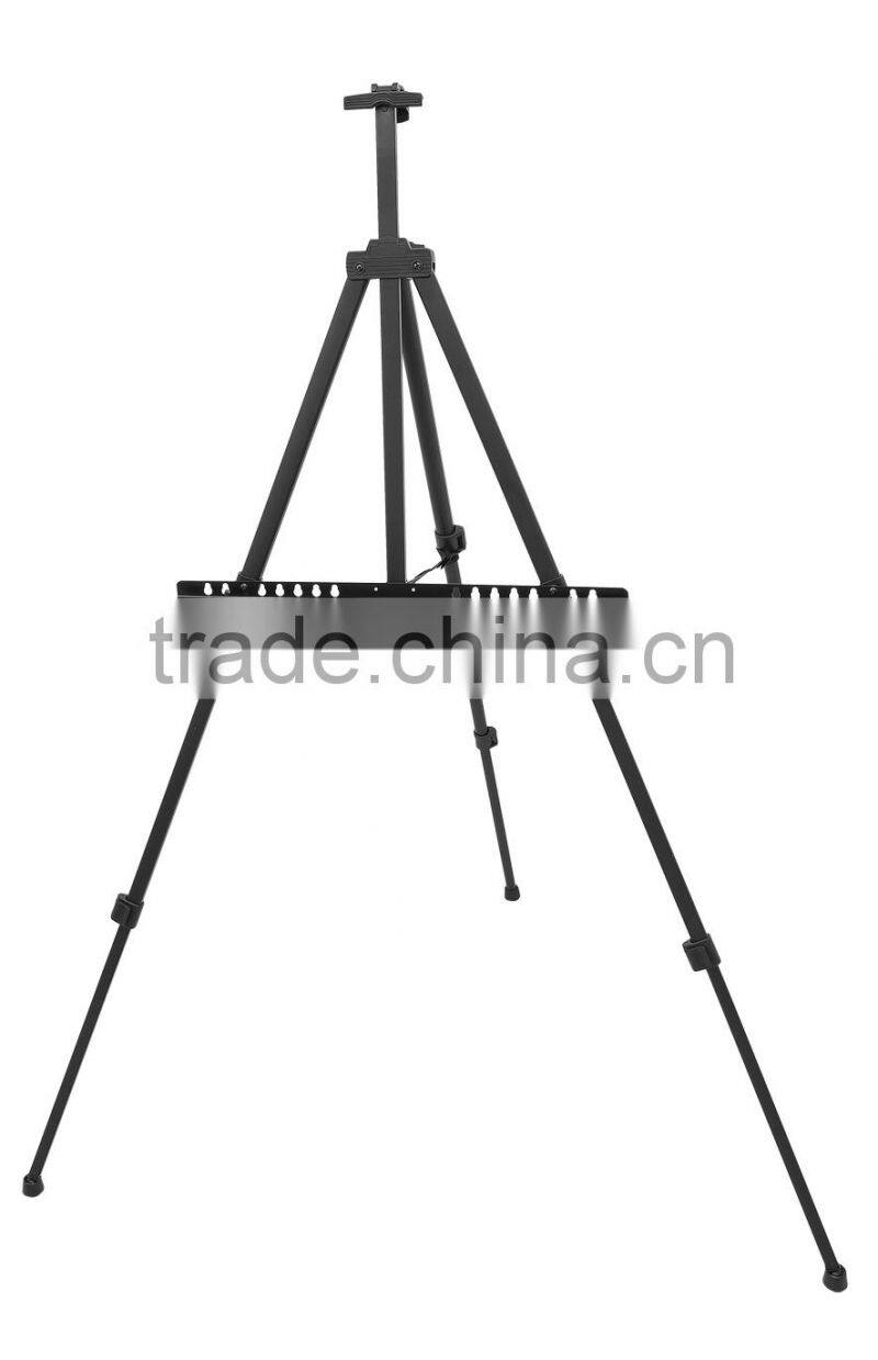 Hot Selling Metal Portable Aluminum Tripod Artist Easel For Painting