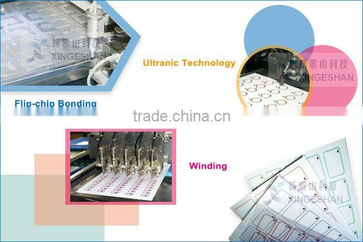 Aluminum etching 5*5 contactless rfid card uhf inlay with Impinj Monza4 chip