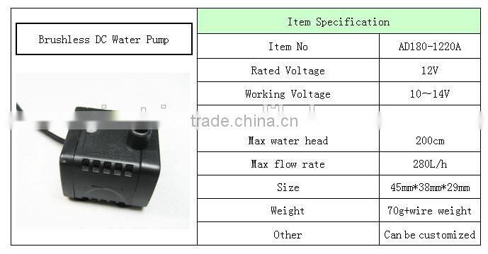 High Performance Submersible 12V DC Water Pump