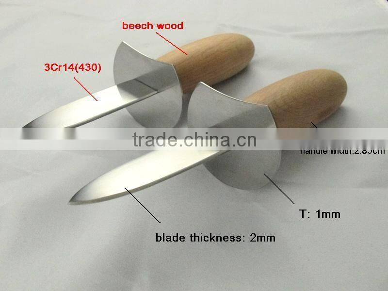 Stainless steel oyster knife