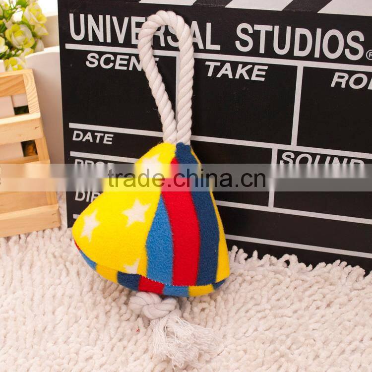 candy shaped squeaky plush pet toys