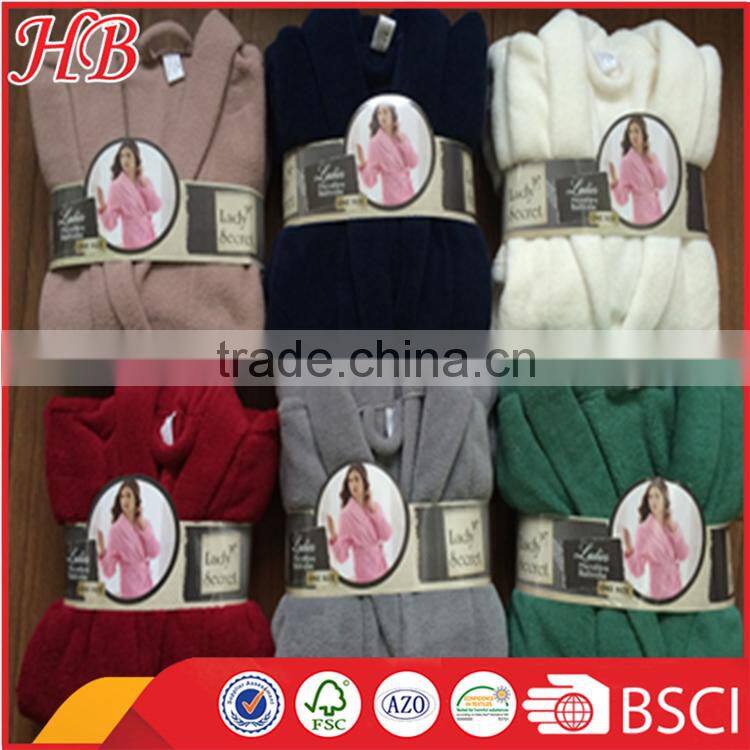 coral fleece stock bathrobe with low price