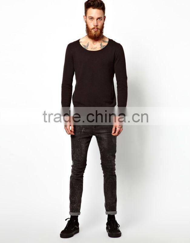 100% pure cotton Fine lightweight knit ribbed cuffs and waistband, Scoop neck regular fit Jumper