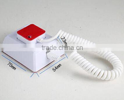 Security alarm charge retail display system for mobile phone