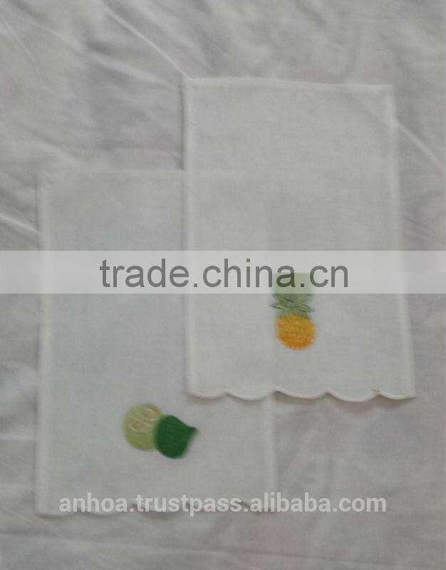 Cute cotton napkins for restaurant