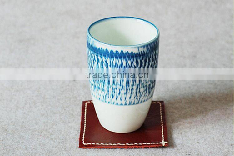 China Manufacturer Hot Sale Customized Leather Coasters