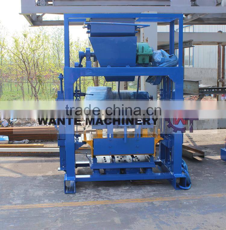 WANTE BRAND QT40-1motor engine manual block machine for small business