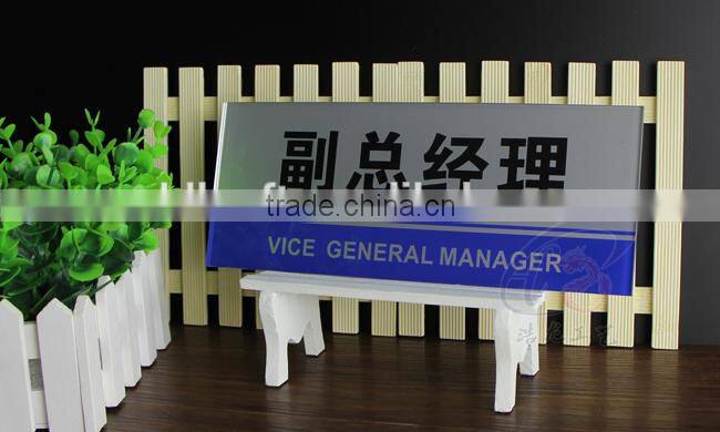 Whole sale acrylic hanging sign board for office building, plastic sign board for office