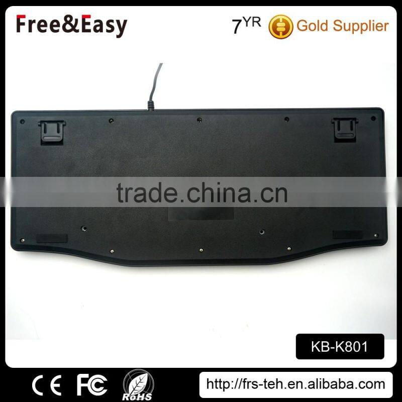 Factory USB latest models rainbow color waterproof gaming keyboard