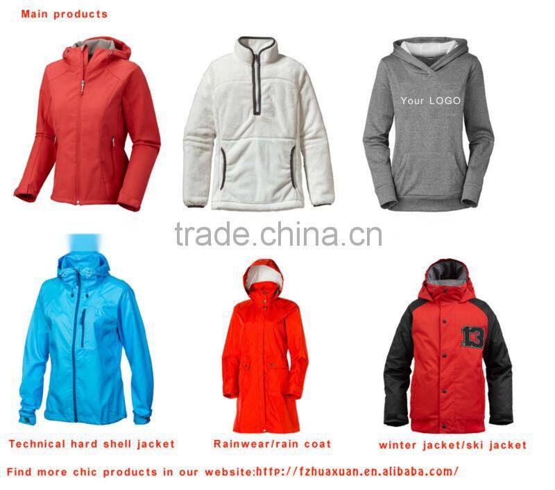 new design fitted plain hoodie for women winter