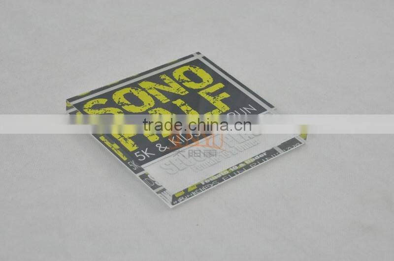 The First Place Honour Acrylic Award Plaque Back Printing