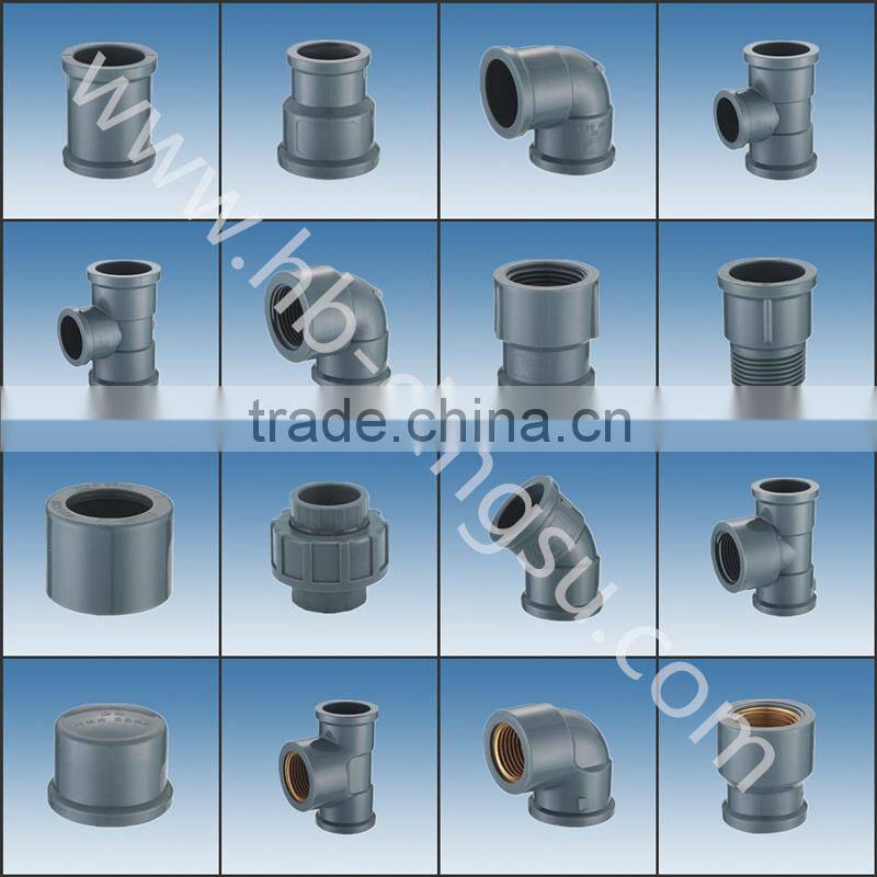 best selling in Nigeria NBR 5648 elbow 45 pvc fittings manufacturer supplier