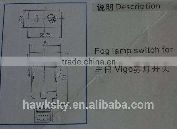 Auto Switch/Fog Light Switch/Fog Lamp Switch for Toyota Vigo