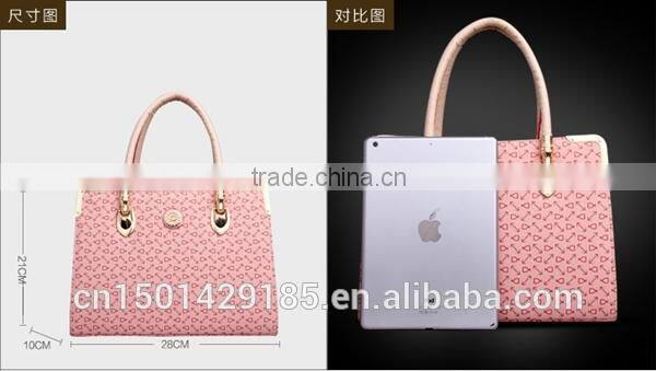 2015 trend PU leather wholesale handbag Italian office ladies style