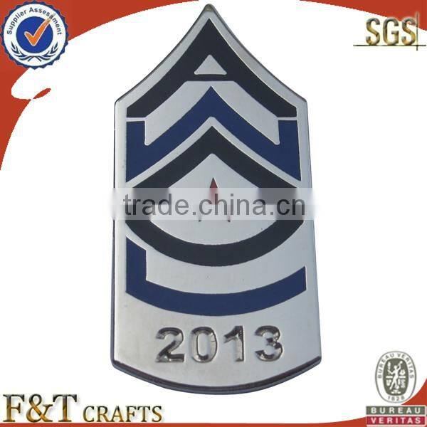 house shaped metal soft enamel badge with Epoxy dome