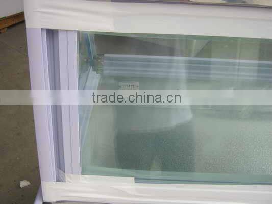 Hot sales Commercial glass display fresh meat freezer showcase