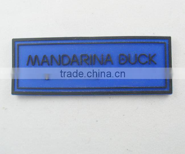 embossing rubber label