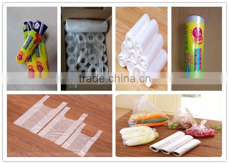 HDPE shoppingT-shirt carrier bag made in china