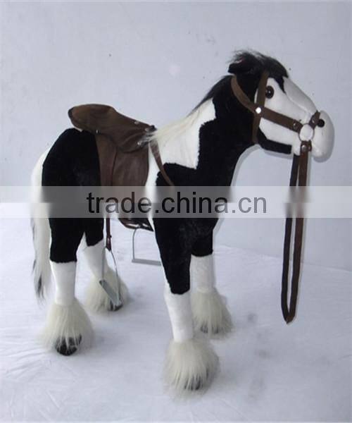Human Power plush walking horse toy