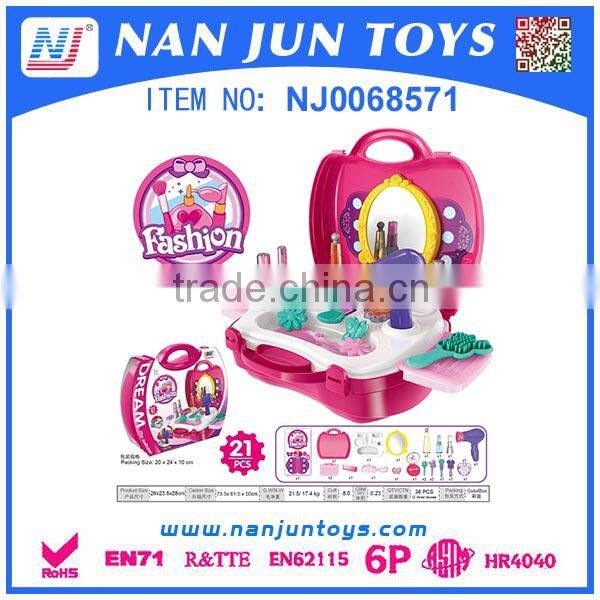 KIDS PRETEND PLAY PET STORE SUITCASE WITH HORSE DOLL/PET DOLL HOUSE TOY SET