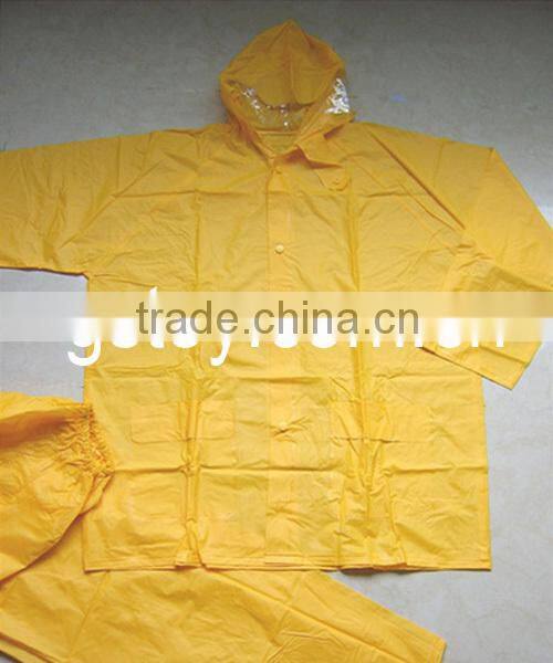 clear PVC PE raincoat