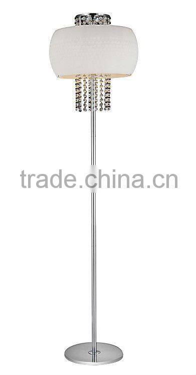 2012 Modern Crystal Floor Lamp with glass shade