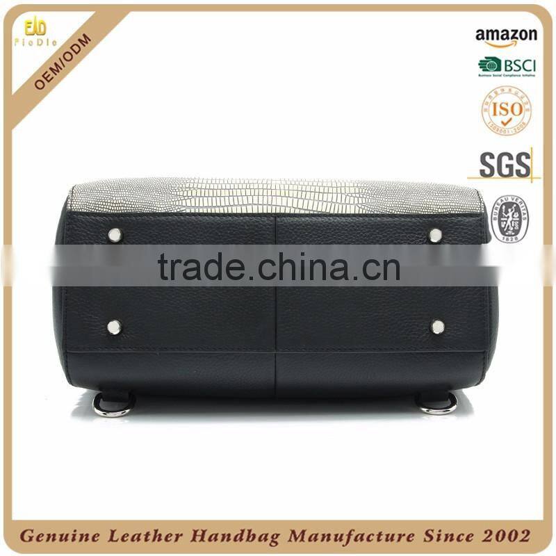 CSS728D001 Fashion Special Natural Lizard Grain Genuine Cow Leather Large Backpacks for Ladies