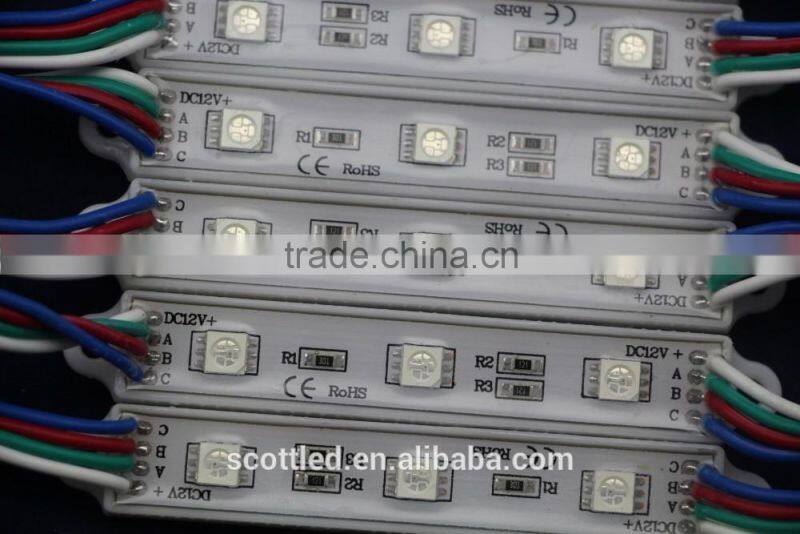7512 epistar smd5050 type 3leds led module for advertising sign