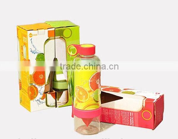 750ML& 650ML lemon infuser water bottle, tritan water bottle