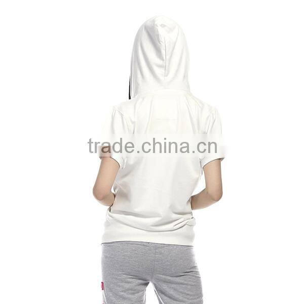Short sleeve sweatshirts, summer hoodies for women, white hoodies