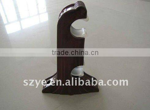 Single plastic side wall mounted curtain rod bracket