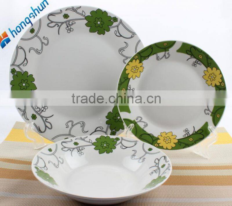 Ceramics super white dinnerware sets hongshun porcelain