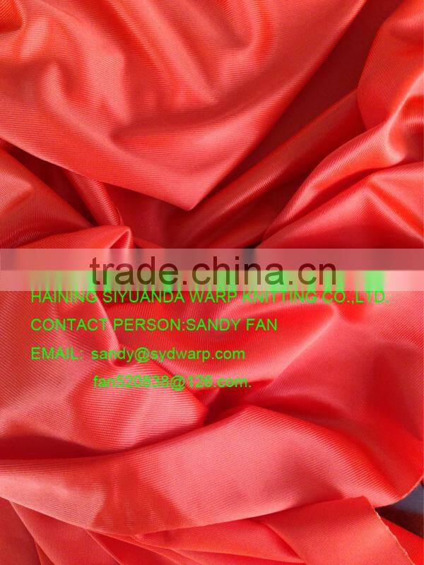 100% polyester Shiny plain cloth