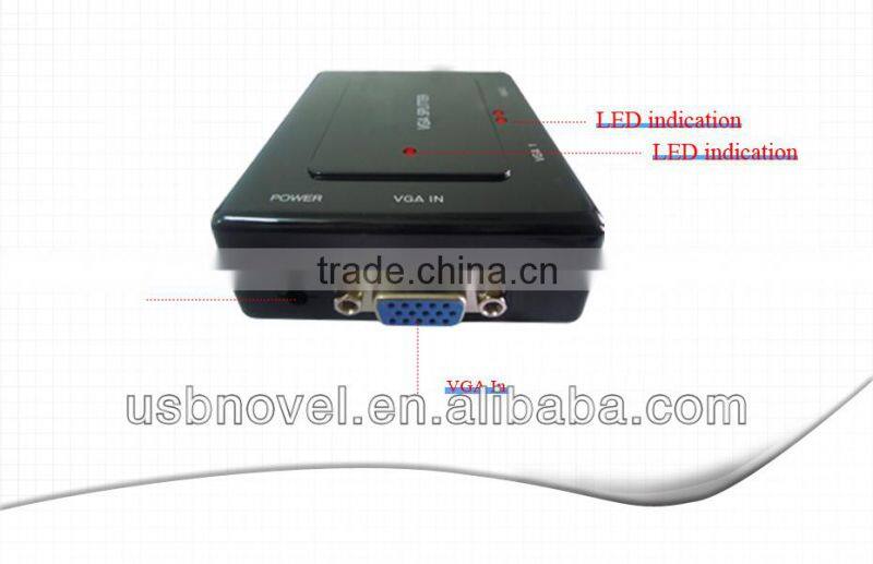 VGA 2 port Splitter,vga splitter,2 ports vga adapter in hight quality