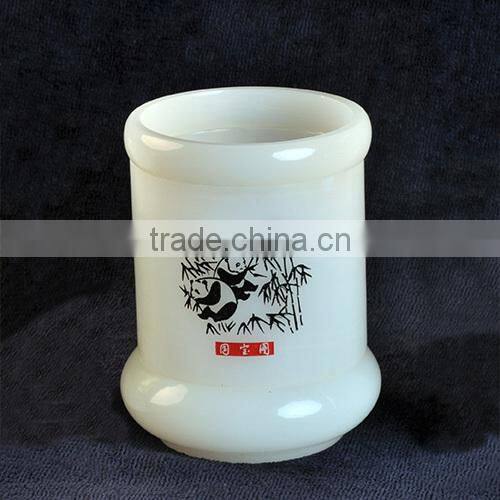 2016 Natural jade stone pen container
