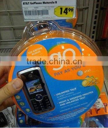 Plastic clamshell blister packaging for light bulb