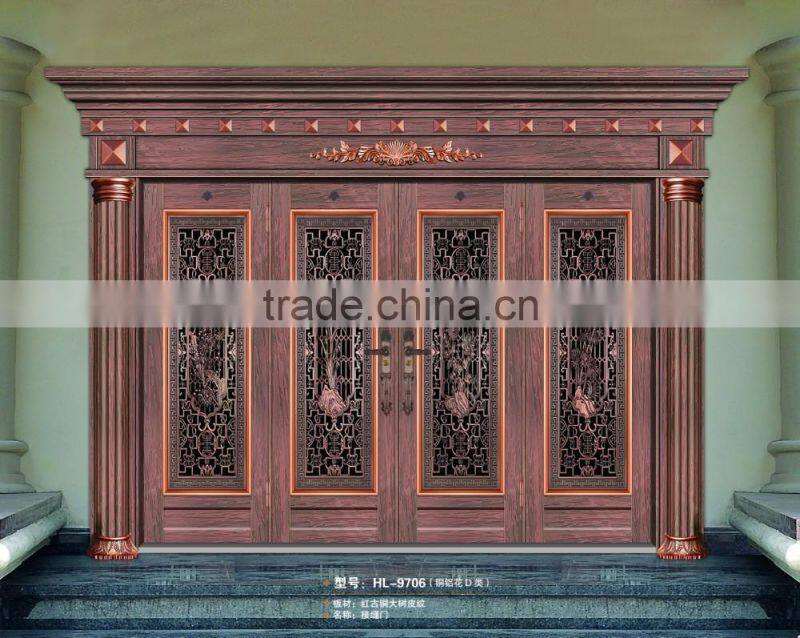 High Quanlity Cheap Turkey style stainless security steel door seam door