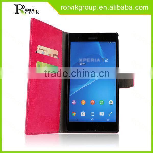 pc mobile phone case card holder for Sony Xperia T2 Ultra