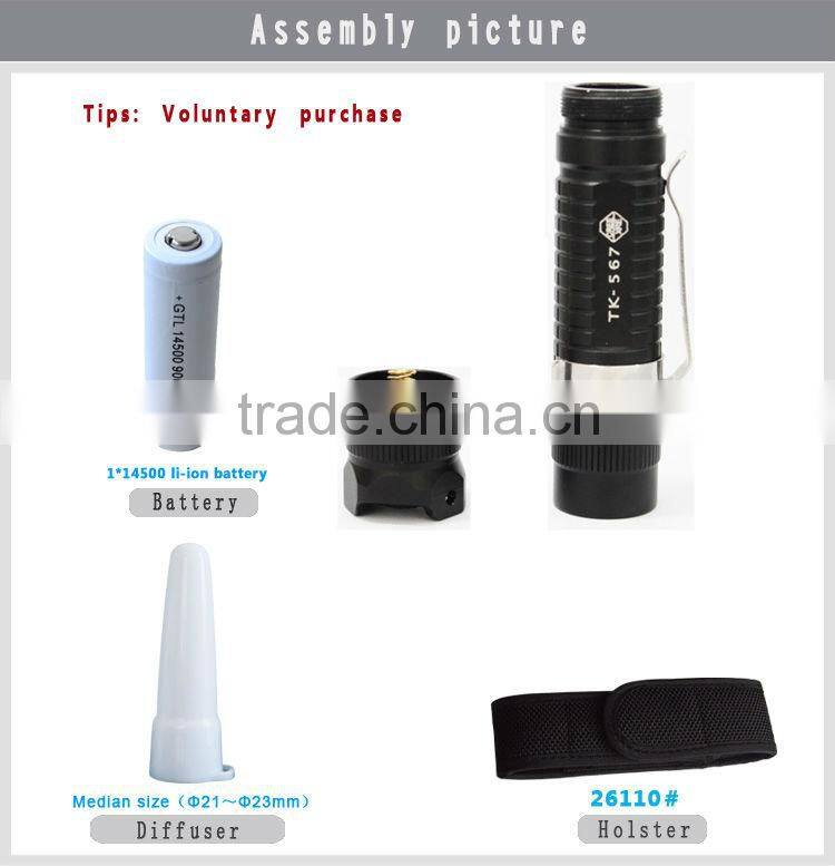 High quality led flashlight with AA battery ( TK567)