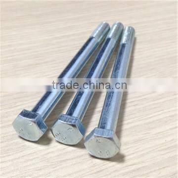 Best quality din6914 hex bolt zinc finish