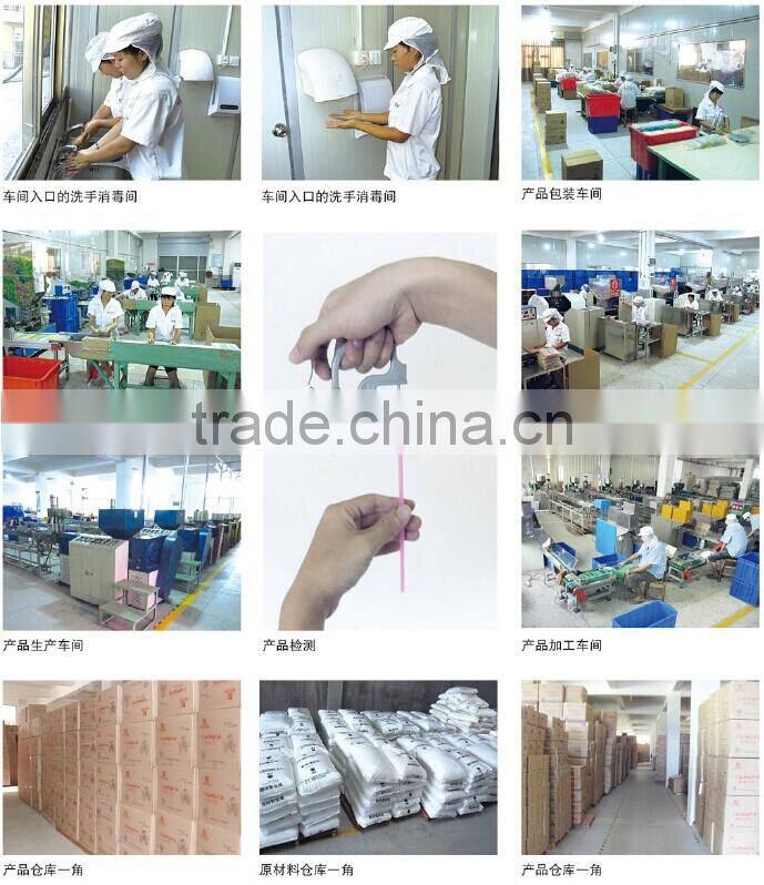 individual packed white color plastic telescopic drinking straw
