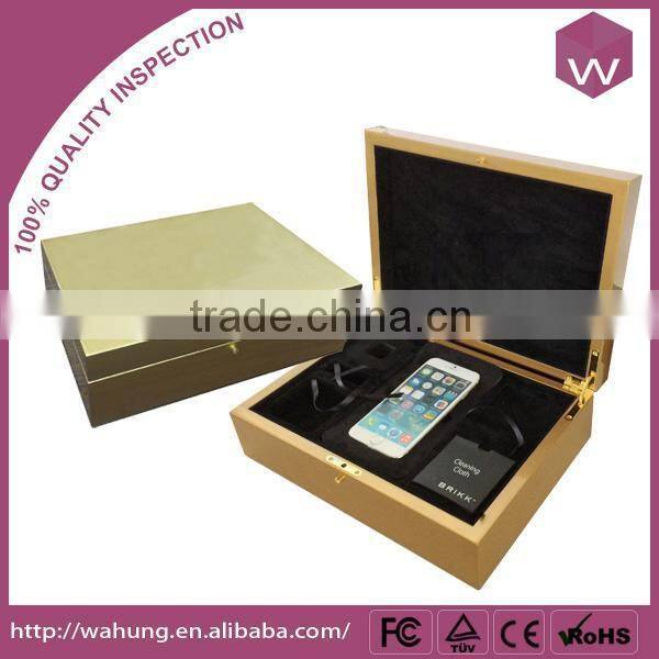 2015 New Iphone 6s Presentation Custom Boxes/ Black Wood Gift Case For Phone