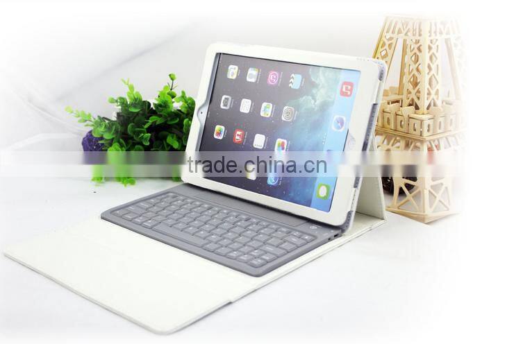 Mini portable Bluetooth Keyboard with leather case stand