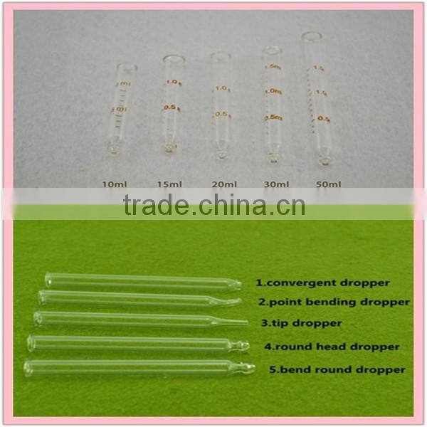 50 mlBoston Round purple glass dropper bottles with childproof dropper