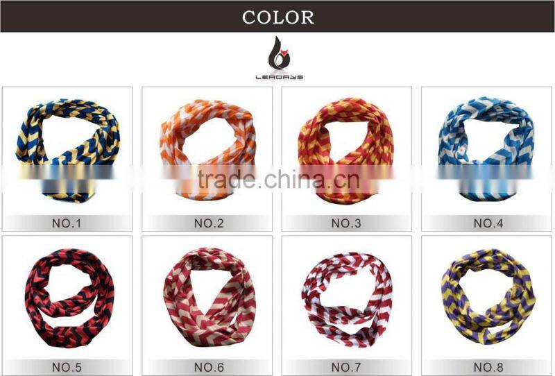 Red and white color best selling on sale chevron jersey infinity scarf