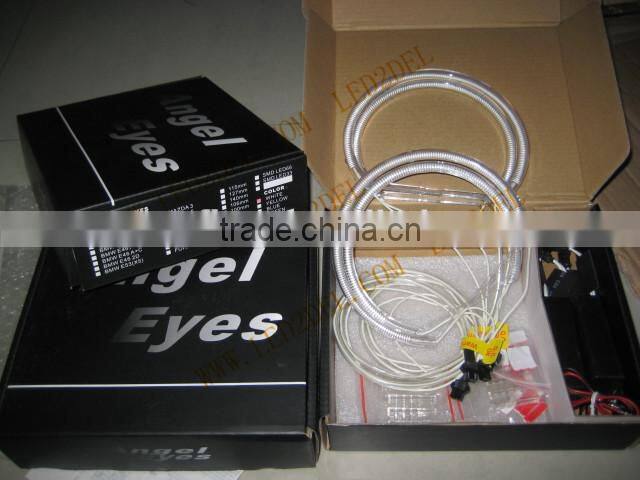 for bmw e36 e38 e39 e46 ccfl led angel eyes halo rings kit 131mm yellow amber