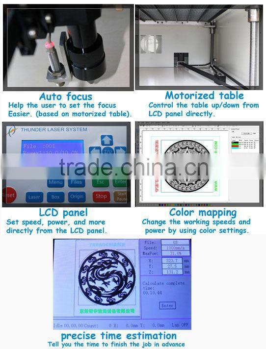 Mars 130 CO2 laser engraving cutting machine laser engraver cutter with Water pump ,Exhaust fan, Honeycomb Table