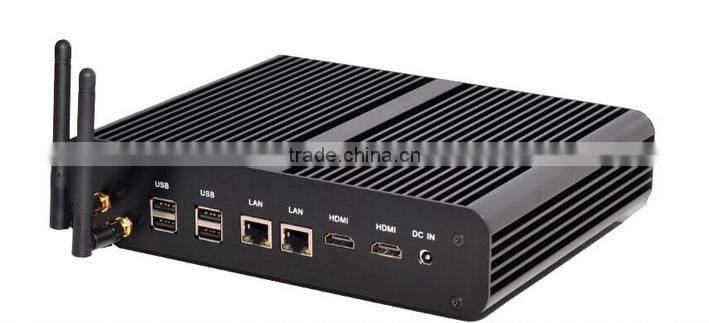 intel X86 I7 4560U fanless dual lan mini pc 12V with SD card slot
